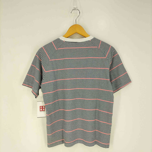 ナイキ NIKE 00s DRY-FIT ロゴ刺繍 ボーダー ラグランTシャツ メンズ JPN:S