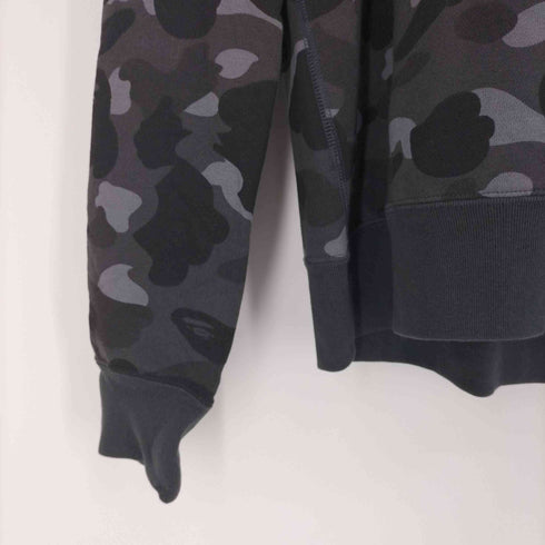 アベイシングエイプ A BATHING APE BLACK ABC CAMO HOODIE フロント ロゴ プリント プルオーバー パーカー メンズ JPN:L