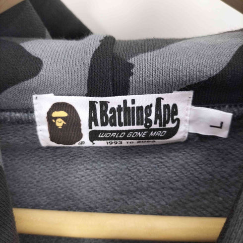 アベイシングエイプ A BATHING APE BLACK ABC CAMO HOODIE フロント ロゴ プリント プルオーバー パーカー メンズ JPN:L