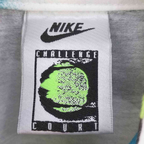 ナイキ NIKE challenge court ロゴ刺繍 ハーフジップ ラグランTシャツ メンズ
