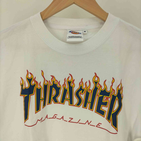 スラッシャーマガジン THRASHER MAGAZINE フレイム ロゴ プリント ルーズ フィット Tシャツ メンズ import:M