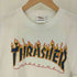 スラッシャーマガジン THRASHER MAGAZINE フレイム ロゴ プリント ルーズ フィット Tシャツ メンズ import:M