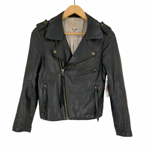 パンソー PINCEAU ラムレザーダブルジャケット レディース JPN:36