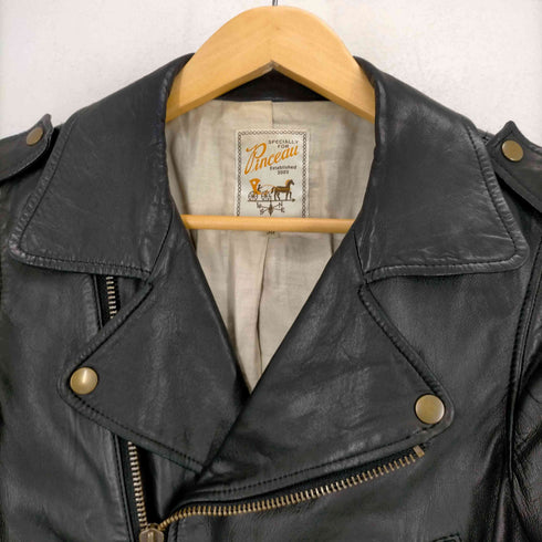 パンソー PINCEAU ラムレザーダブルジャケット レディース JPN:36