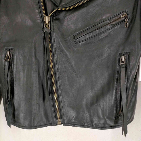 パンソー PINCEAU ラムレザーダブルジャケット レディース JPN:36