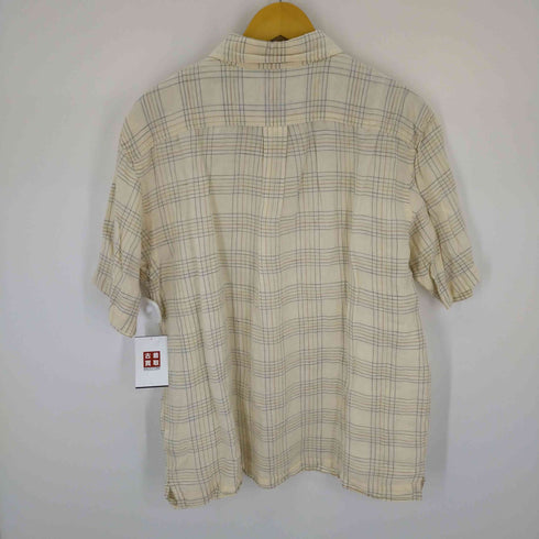 エディーバウアー Eddie Bauer リネン混S/Sチェックシャツ メンズ JPN:L