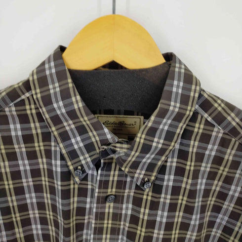エディーバウアー Eddie Bauer WRINKLE RESISTANT ボタンダウンL/Sチェックシャツ メンズ JPN:L