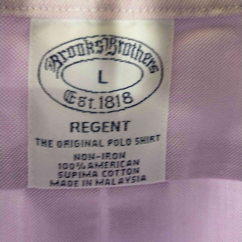 ブルックスブラザーズ BROOKS BROTHERS REGENT ワンポイント刺繍ボタンダウンS/Sシャツ メンズ JPN:L