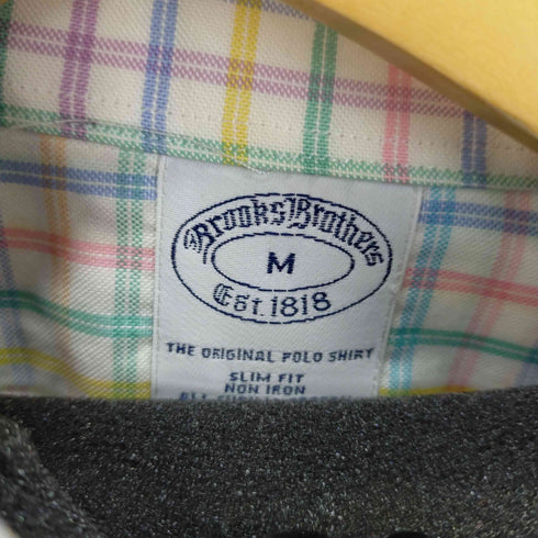 ブルックスブラザーズ BROOKS BROTHERS マルチカラーボタンダウンS/Sチェックシャツ メンズ JPN:M