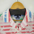 トミーヒルフィガー TOMMY HILFIGER CUSTOM FIT マルチカラー ボーダー開襟シャツ アロハ メンズ JPN:M