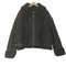 ザラ ZARA DOUBLE-FACED BIKER JACKET フェイク ムートン ライダース ジャケット レディース import:XL