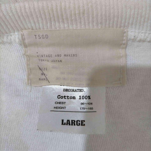 tsgd_tokyo コットン バックプリント クールネックTシャツ メンズ JPN:L