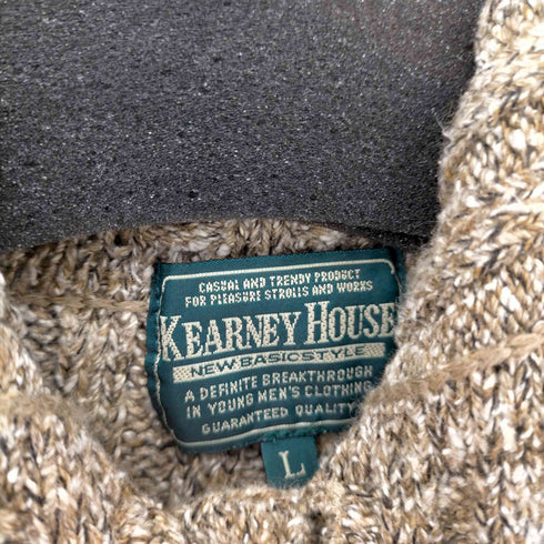 カーニーハウス KEARNEY HOUSE ウッドボタン ニットカーディガン メンズ import:L