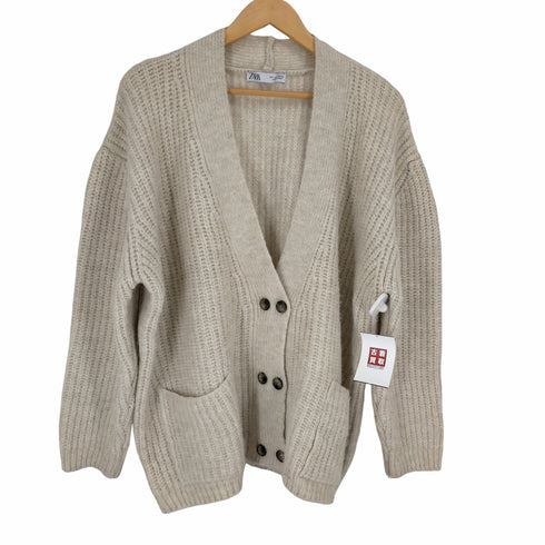 ザラ ZARA ヘビーニットカーディガン レディース JPN:L