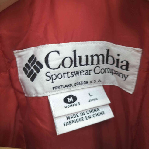 コロンビア Columbia 比翼 バイカラー 中綿 ジップアップ ナイロン ジャケット レディース import:L