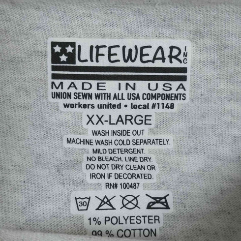 ライフウェア LIFEWEAR ×One Trip Pass ×Jitterbug Boy ロゴ刺繍 ロングスリーブTシャツ メンズ import:XXL