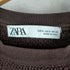 ザラ ZARA パフスリーブ トップス クルーネック フリルブラウス レディース import:S