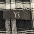 ワイズ Ys チェックシアーフリンジストール メンズ