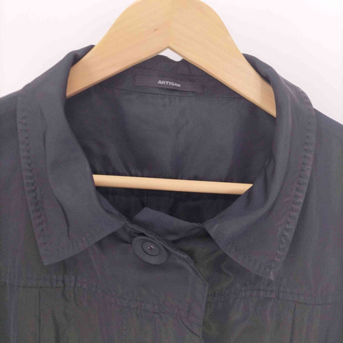 アルチザン ARTISAN シルク混 ロングコート レディース