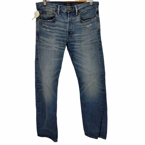 ポロラルフローレン POLO RALPH LAUREN ボタンフライストレートデニムパンツ メンズ 31/32