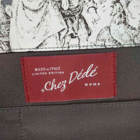 chez dede シェデデ キャンバストートバッグ 絵画 レディース ONE SIZE