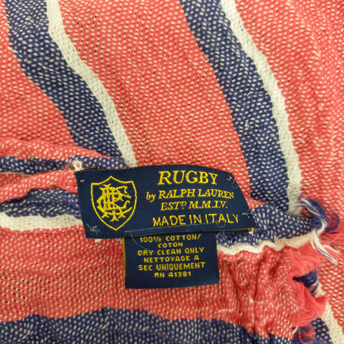 ラグビーラルフローレン Rugby Ralph Lauren バイカラーストライプツイードストール メンズ
