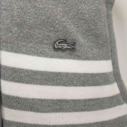 ラコステ LACOSTE ニットフーデッドダウンべスト レディース JPN:36