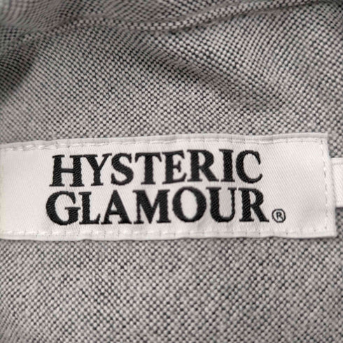 ヒステリックグラマー HYSTERIC GLAMOUR マリファナ刺繍 ボタンダウン長袖シャツ メンズ JPN:S