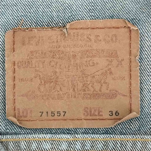 リーバイス Levis 71557 ボタン裏J30 ビッグE デニムトラッカージャケット メンズ 36