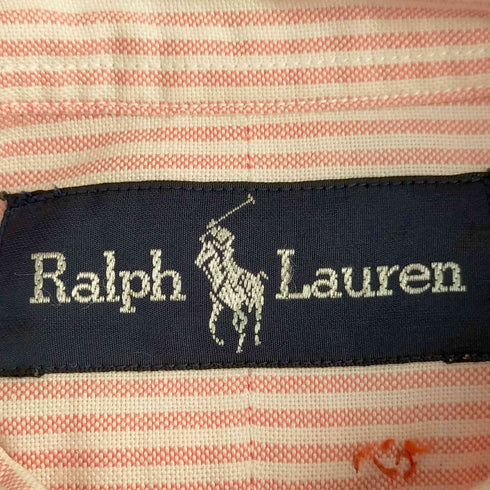 ラルフローレン RALPH LAUREN ポニー刺繍 ストライプ ボタンダウン長袖シャツ レディース 11