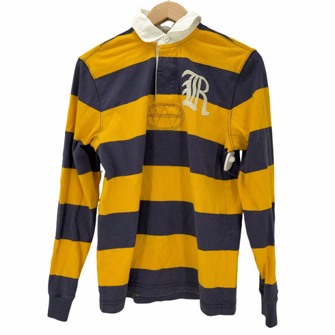 ラグビーラルフローレン Rugby Ralph Lauren CLASSIC RUGBY FIT 1オールドイングリッシュ ボーダー柄 長袖ラガーシャツ メンズ import:S