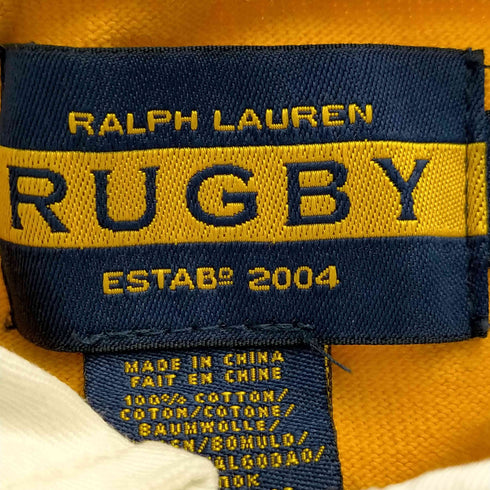 ラグビーラルフローレン Rugby Ralph Lauren CLASSIC RUGBY FIT 1オールドイングリッシュ ボーダー柄 長袖ラガーシャツ メンズ import:S