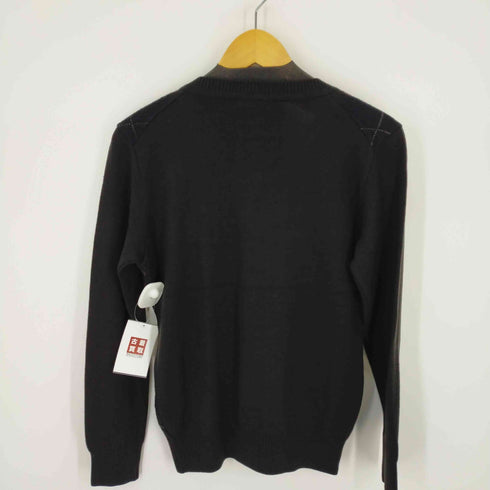 ゴーサンゴーイチプールオム 5351 POUR LES HOMMES アーガイルチェックVネックL/Sウールニット メンズ 44
