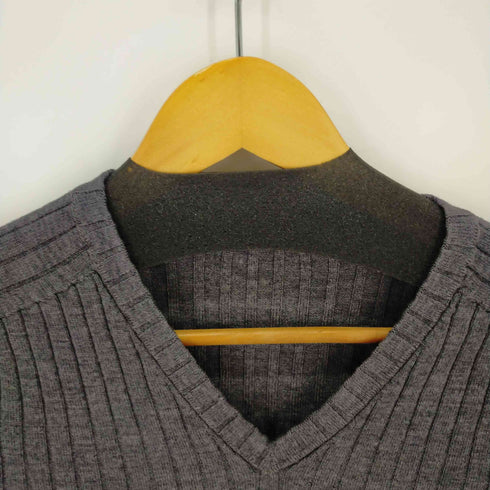 ゴーサンゴーイチプールオム 5351 POUR LES HOMMES VネックL/Sウールニット メンズ 1