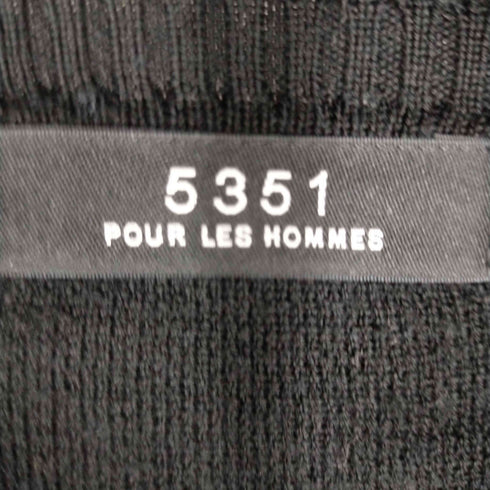 ゴーサンゴーイチプールオム 5351 POUR LES HOMMES クルーネックネックL/Sウールニット メンズ 1