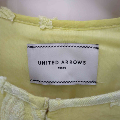 ユナイテッドアローズ UNITED ARROWS UBCS カットジャカード フレンチスリーブ ブラウス レディース JPN:38