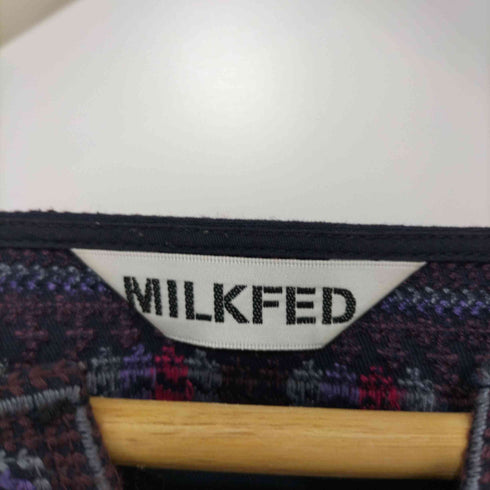 ミルクフェド MILKFED. SQUARE NECK EMBROIDERD DRESS レディース ONE SIZE