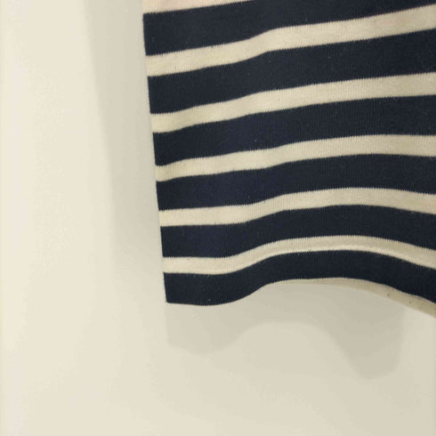 エヌハリウッド N.HOOLYWOOD 16-001 RCH CREW NECK T-SHIRT - Navy border メンズ US:40