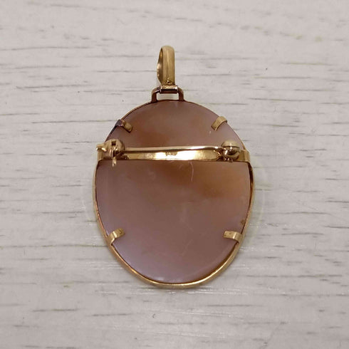18K カメオデザイン ペンダントトップ レディース