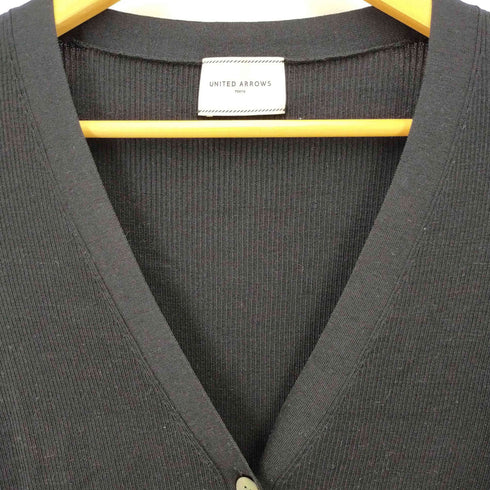 ユナイテッドアローズ UNITED ARROWS シルクリブ Vネック カーディガン レディース