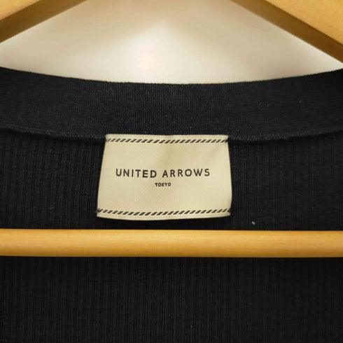 ユナイテッドアローズ UNITED ARROWS シルクリブ Vネック カーディガン レディース