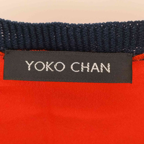 ヨーコチャン YOKO CHAN シルク切替 ニット トップス タンクトップ レディース