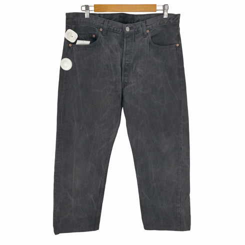 リーバイス Levis 501 ボタン裏524 エルパソ工場 91年7月製 先染め ブラックデニムパンツ メンズ W38