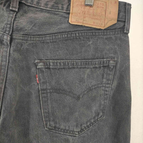 リーバイス Levis 501 ボタン裏524 エルパソ工場 91年7月製 先染め ブラックデニムパンツ メンズ W38