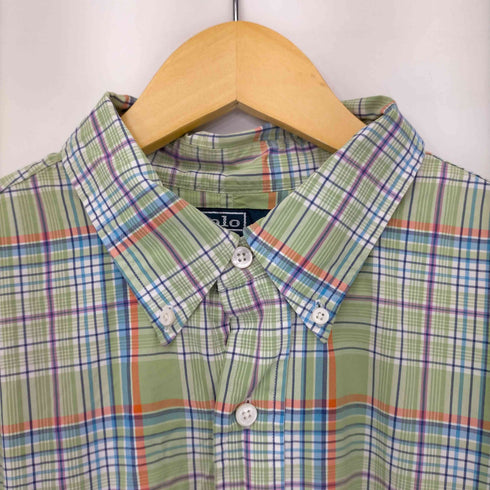 ポロバイラルフローレン Polo by RALPH LAUREN CUSTOM FIT ポニー刺繍 マルチチェックシャツ メンズ import:XL