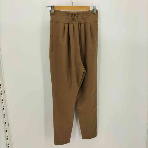 カデュネ CADUNE 22SS リネン混 3タックパンツ スラックスパンツ レディース JPN:36