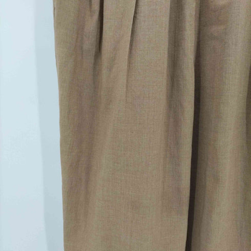 カデュネ CADUNE 22SS リネン混 3タックパンツ スラックスパンツ レディース JPN:36