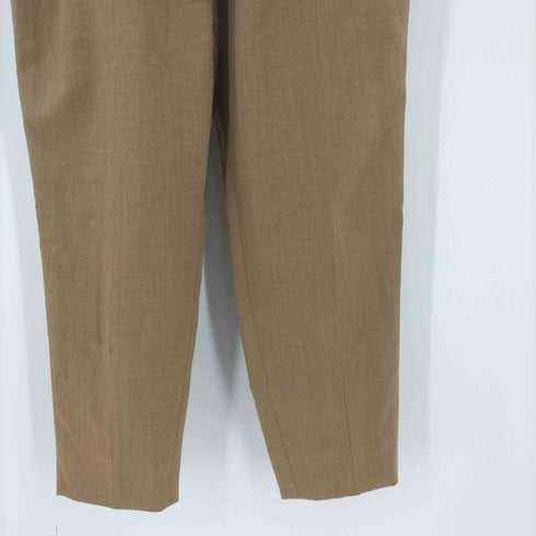 カデュネ CADUNE 22SS リネン混 3タックパンツ スラックスパンツ レディース JPN:36