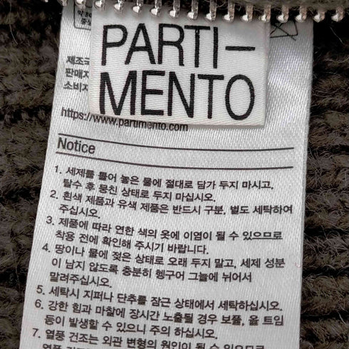 パーティメント partimento ニット バラクラバ メンズ
