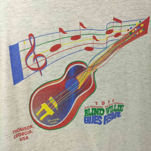 90s 1996 ミュージックフェスTシャツ 裾シングル メンズ